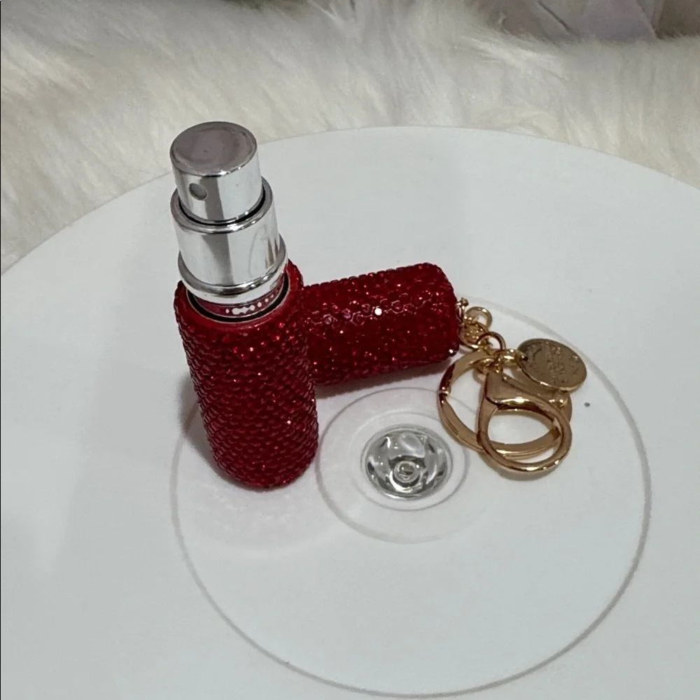 Rhinestone Perfume Refill Keychain